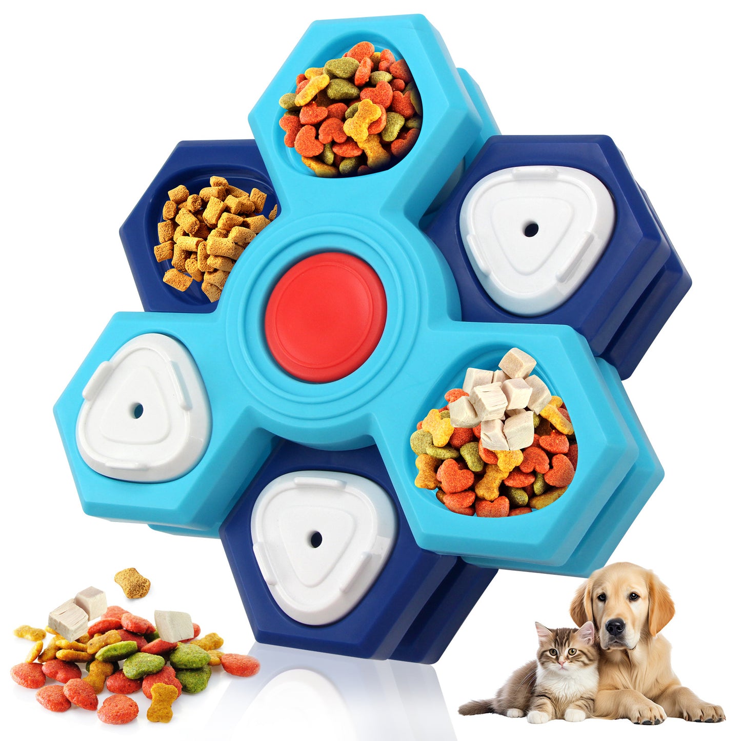 Rotating Dog Puzzle Feeder