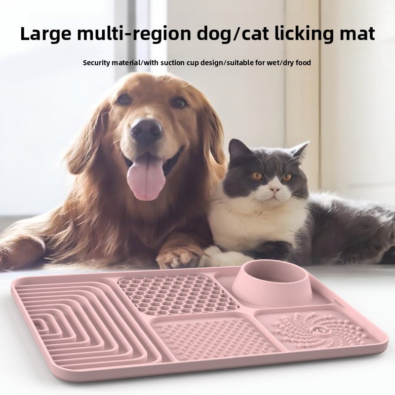 Silicone Dog Lick Mat with Suction Cups