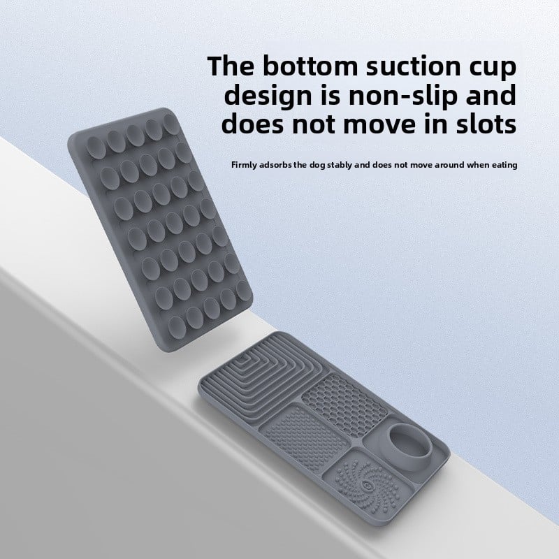 Silicone Dog Lick Mat with Suction Cups