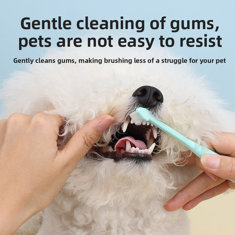 360° Soft-Bristle Pet Toothbrush