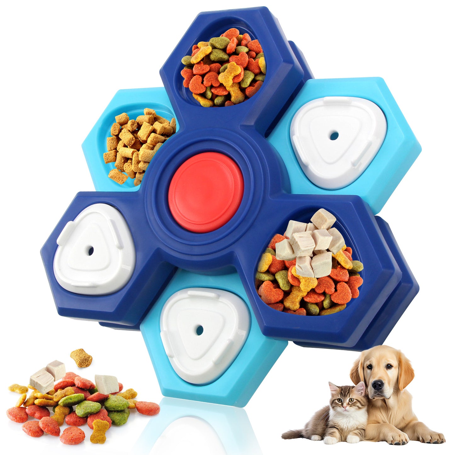 Rotating Dog Puzzle Feeder
