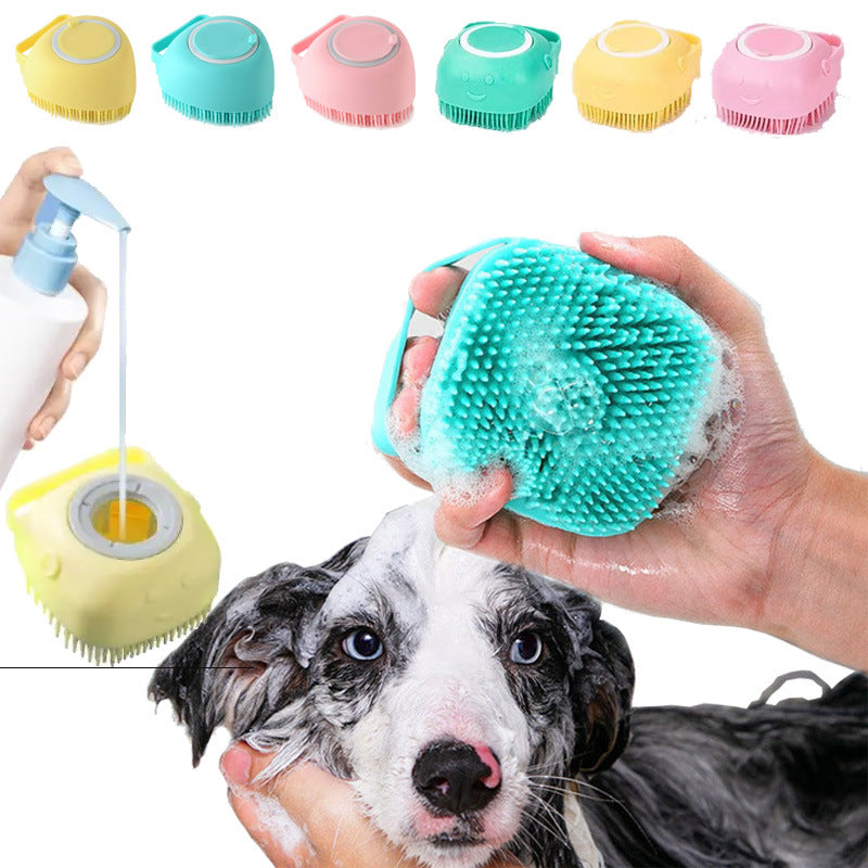 Silicone Pet Bath Massage Brush