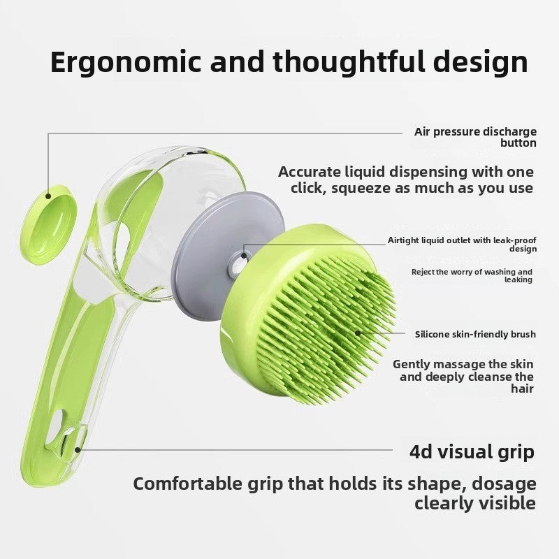 Silicone Dog Shampoo Brush