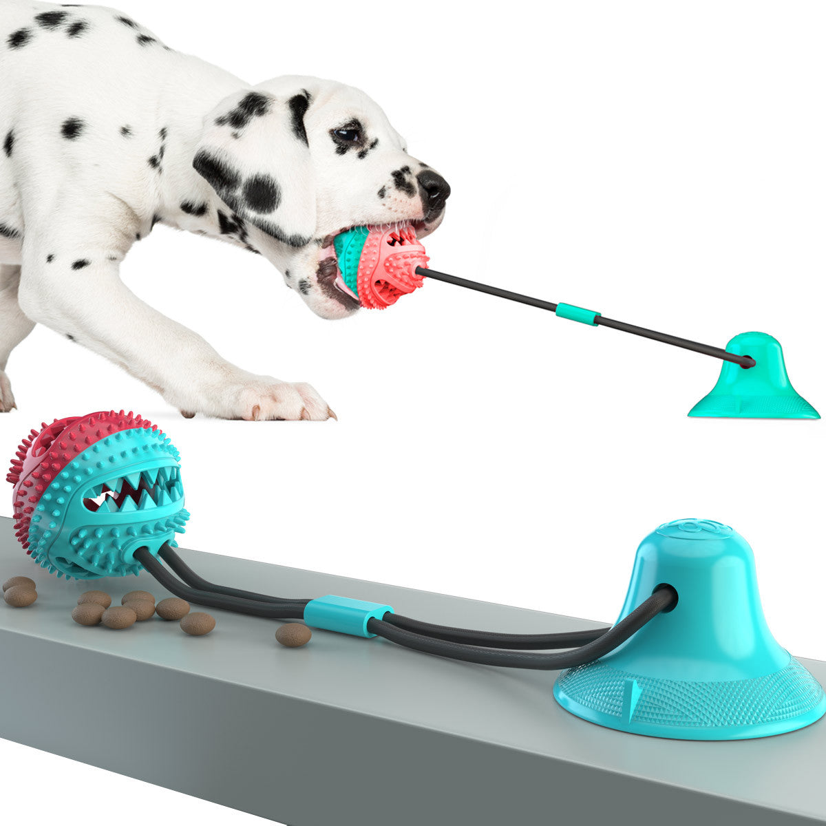 Suction-Cup Tug & Treat Ball