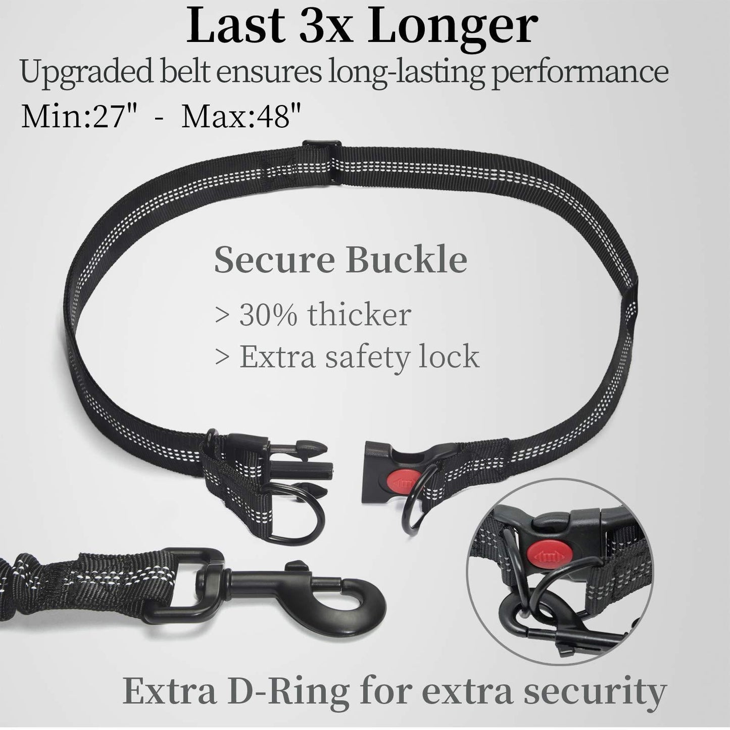 Reflective Hands-Free Dog Walking Leash