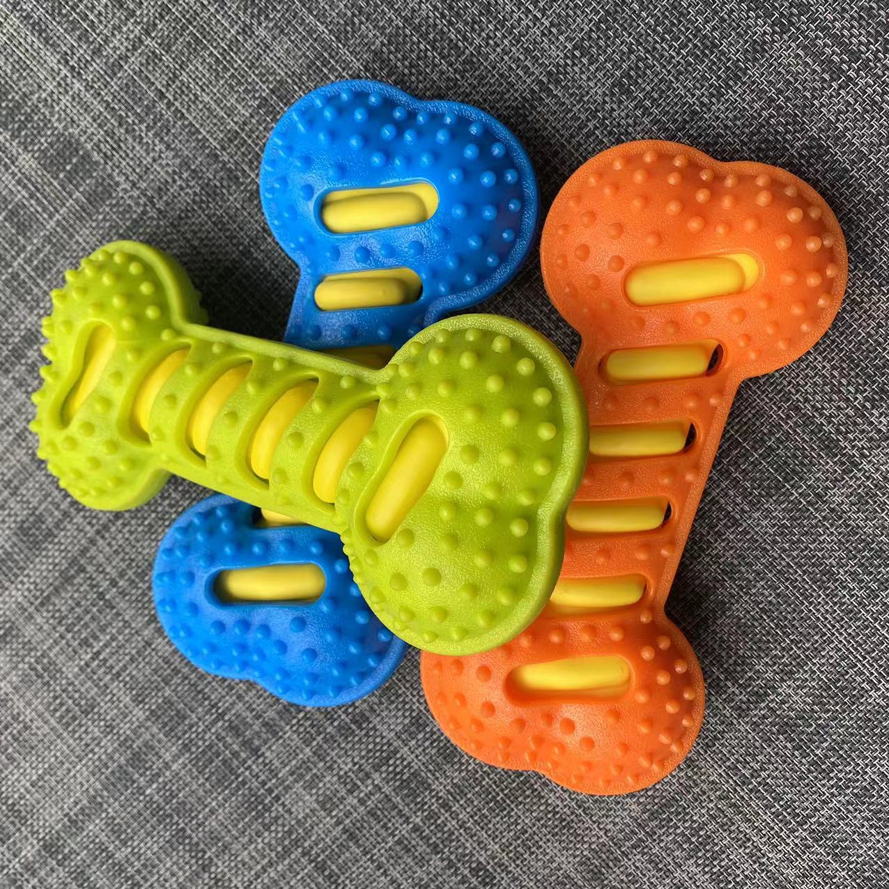 Durable Squeaky Bone Chew Toy