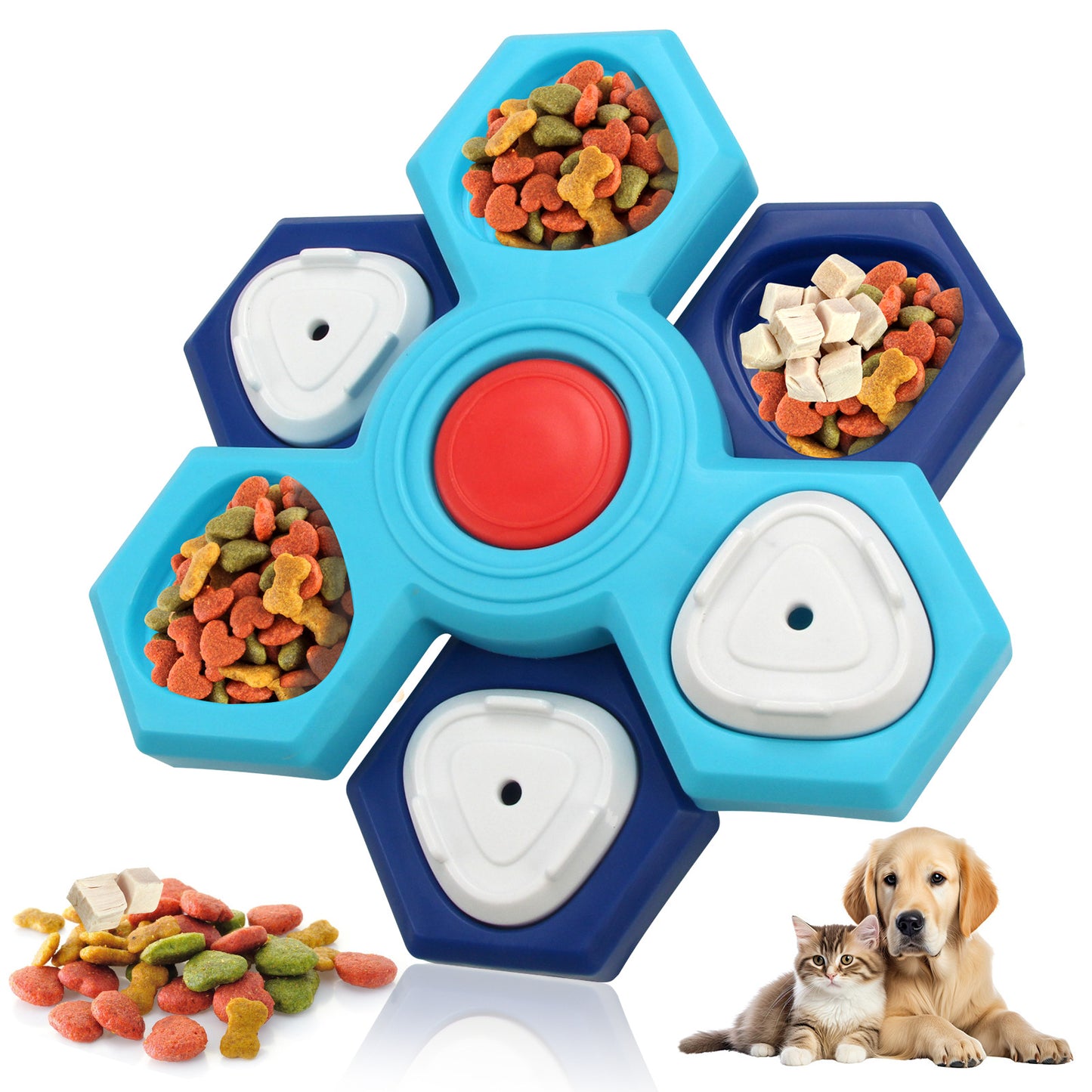 Rotating Dog Puzzle Feeder