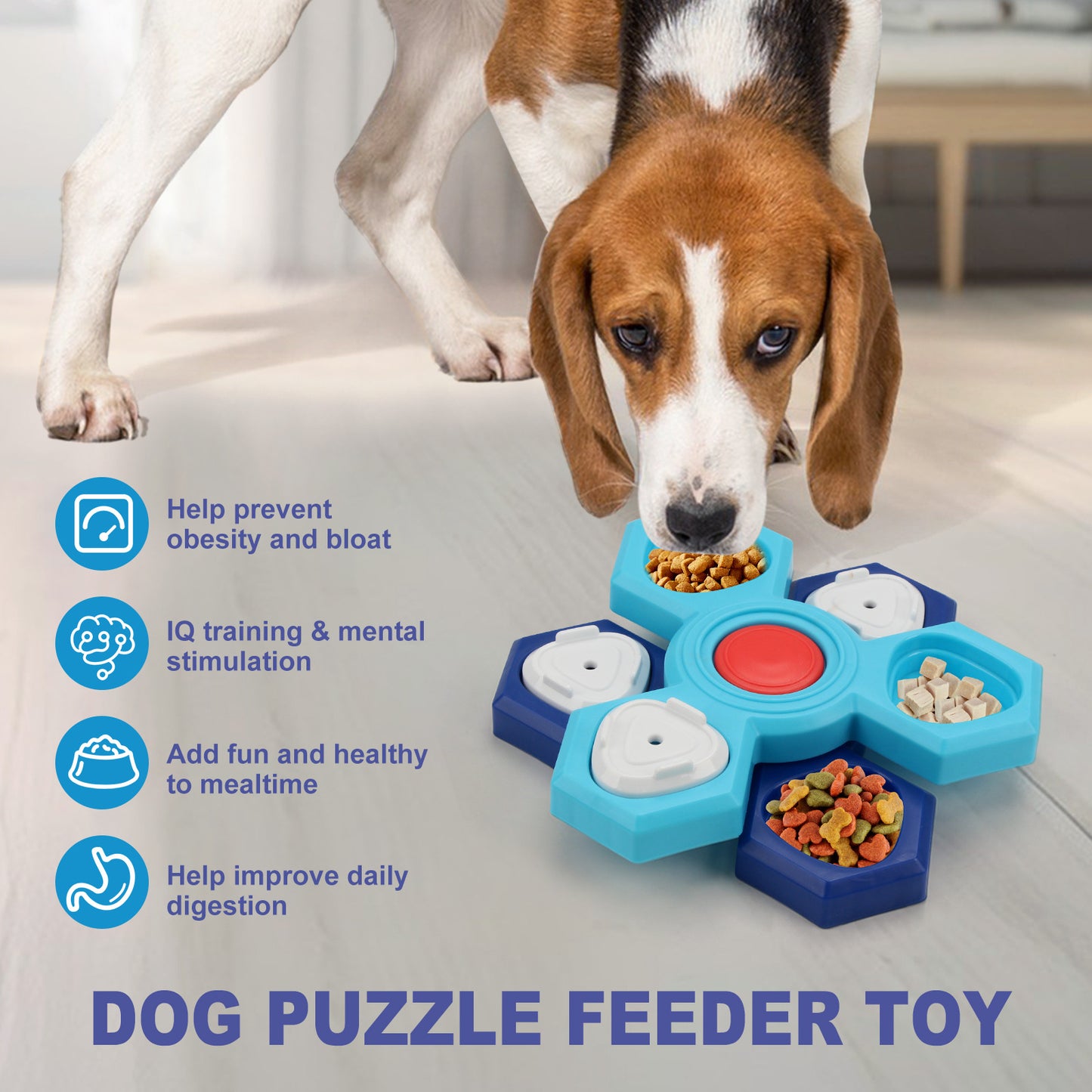 Rotating Dog Puzzle Feeder