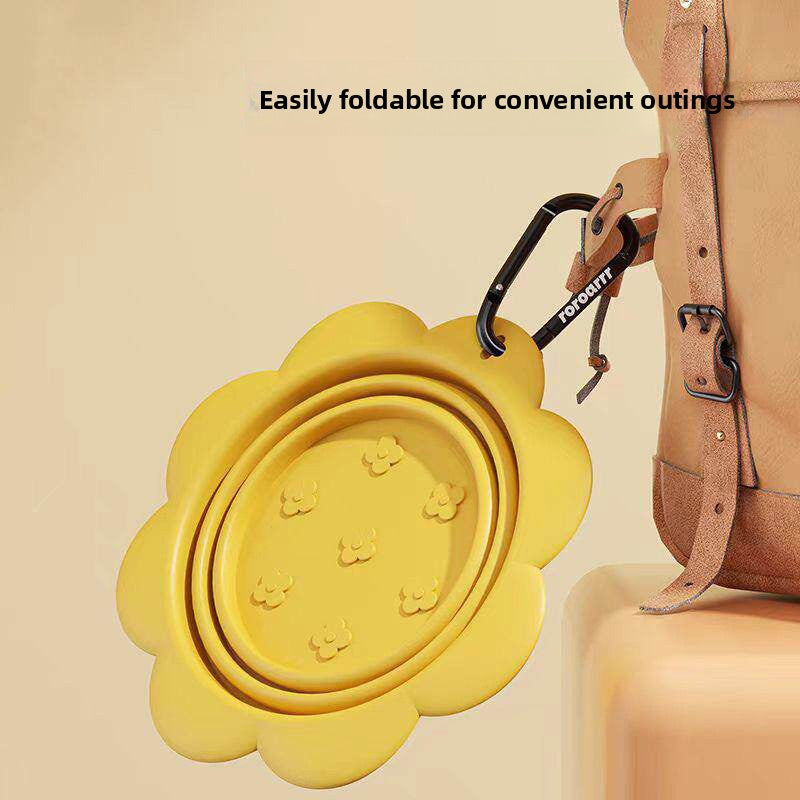 Collapsible Silicone Dog Travel Bowl