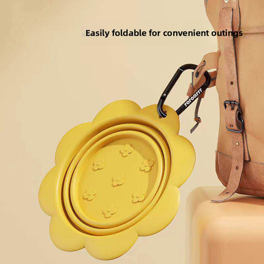 Collapsible Silicone Dog Travel Bowl