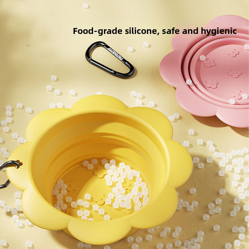 Collapsible Silicone Dog Travel Bowl