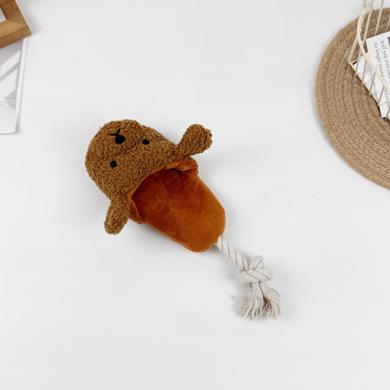 Realistic Plush Squeaker Toy