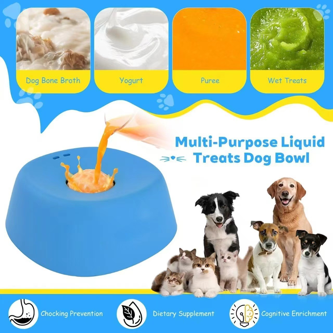 Dog Slow Feeder Lick Mat Bowl