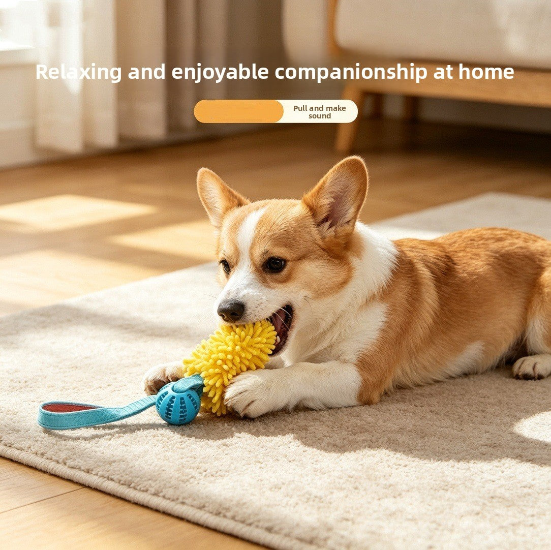 Plush Rope Squeaker Toy