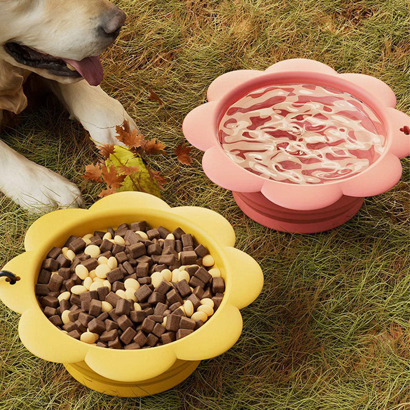 Collapsible Silicone Dog Travel Bowl