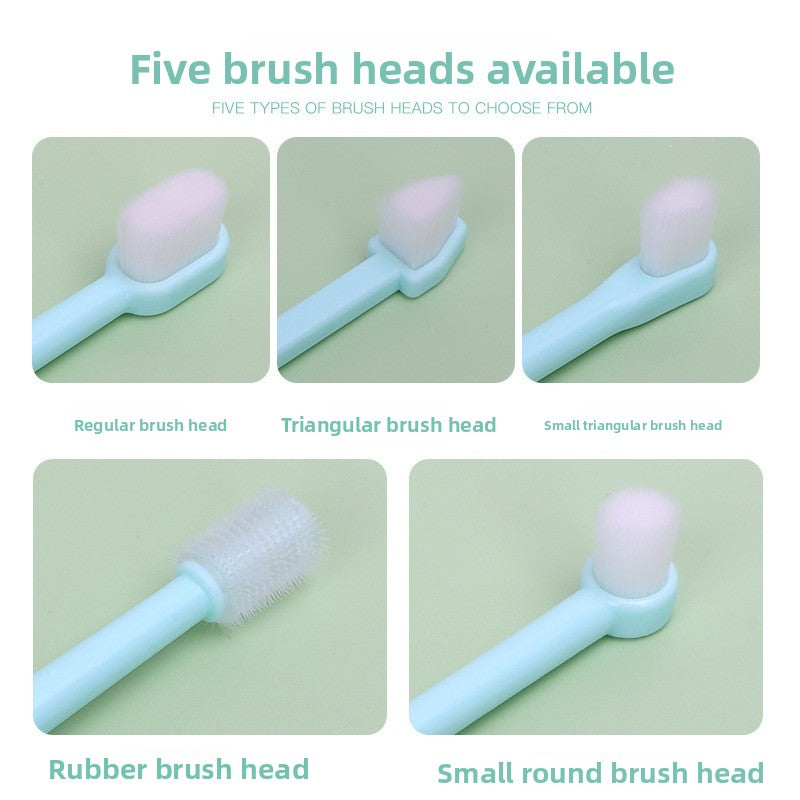 360° Soft-Bristle Pet Toothbrush