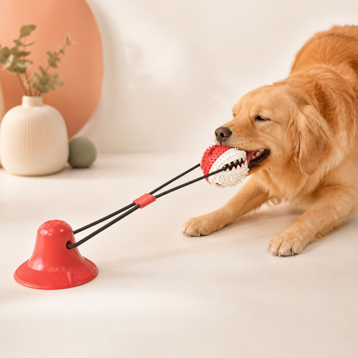 Suction-Cup Treat & Tug Toy