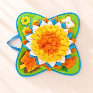 Sunflower Snuffle Mat for Dogs - Green