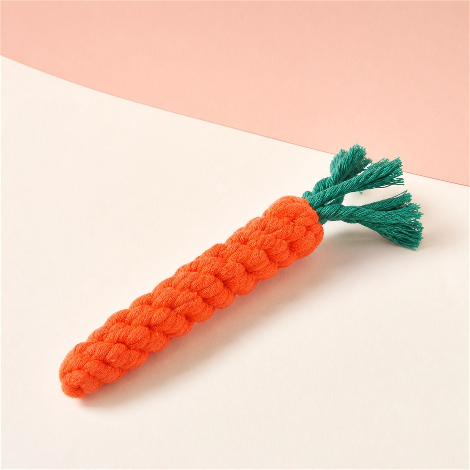 Carrot Cotton Rope Chew Toy