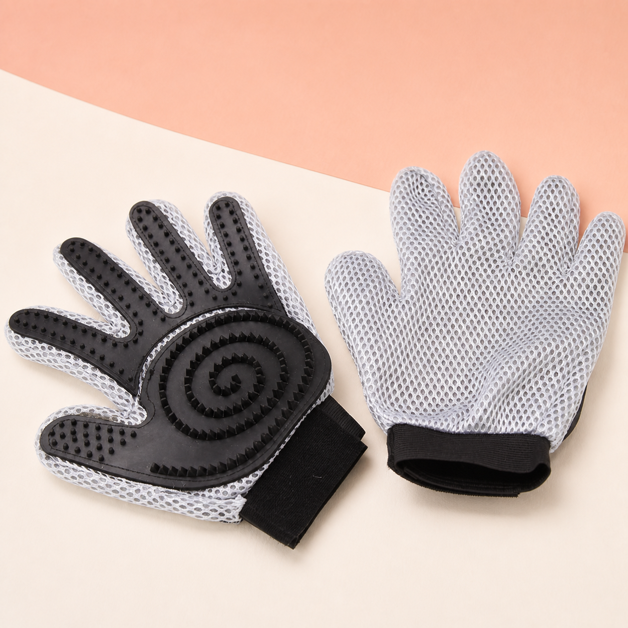 Dog Bathing & Grooming Glove - Black Five-Finger Glove