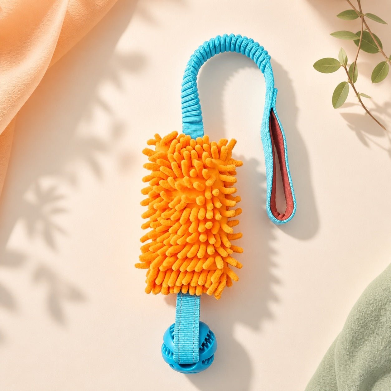 Plush Rope Tug Toy with Ball - Image 4