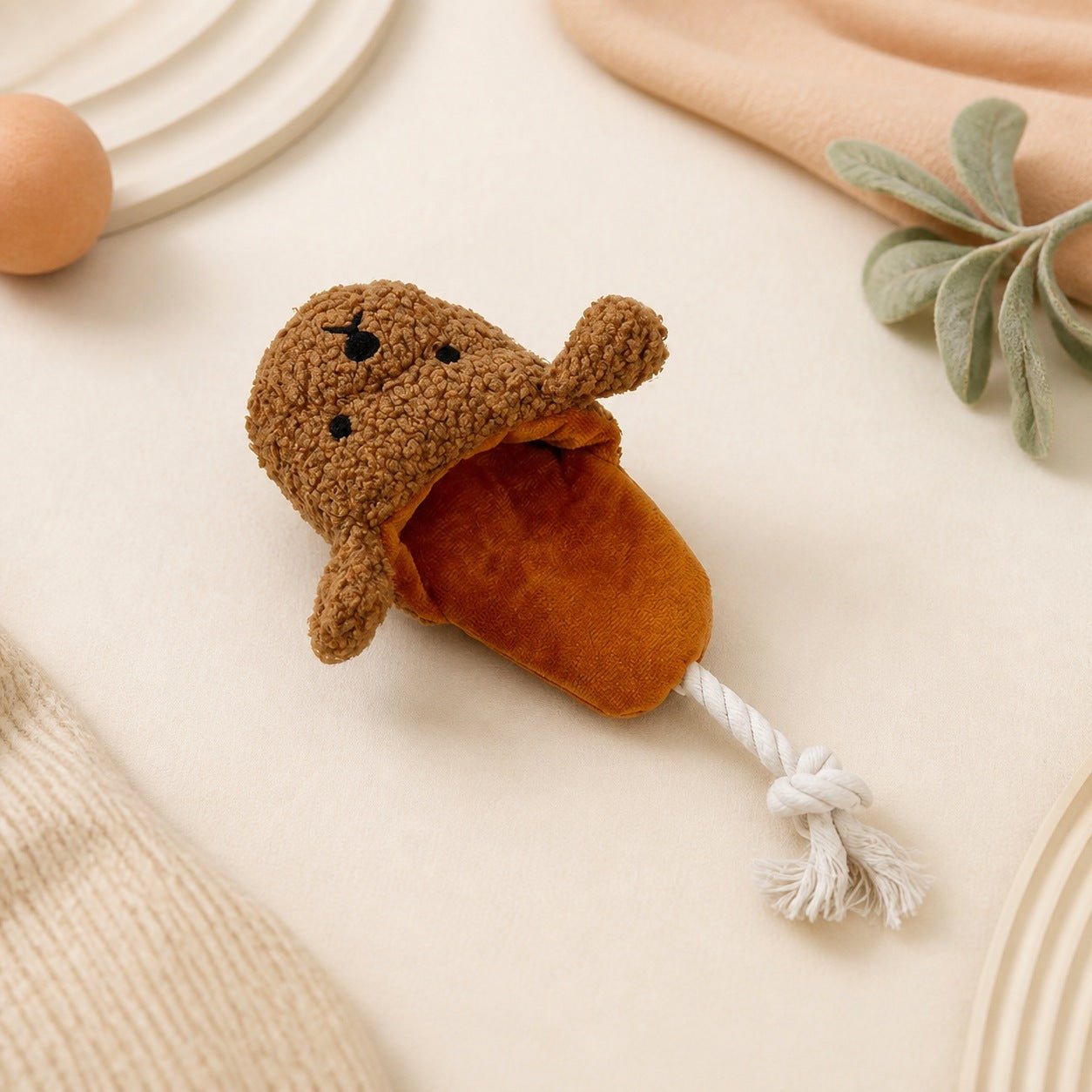 Plush Character Rope Toy for Dogs