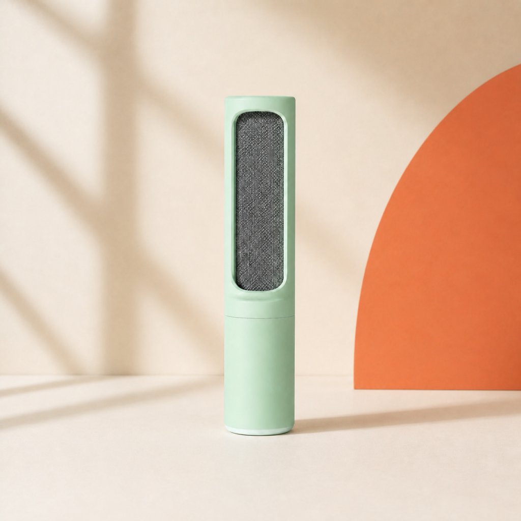 Reusable Self-Cleaning Pet Hair Brush - Green