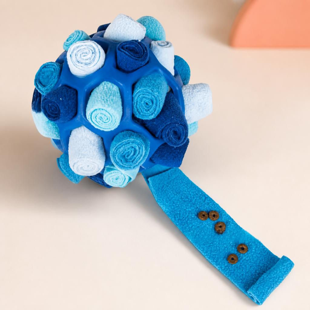 Snuffle Puzzle Ball for Dogs - Blue Mix