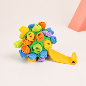 Snuffle Puzzle Ball for Dogs - Green Rainbow