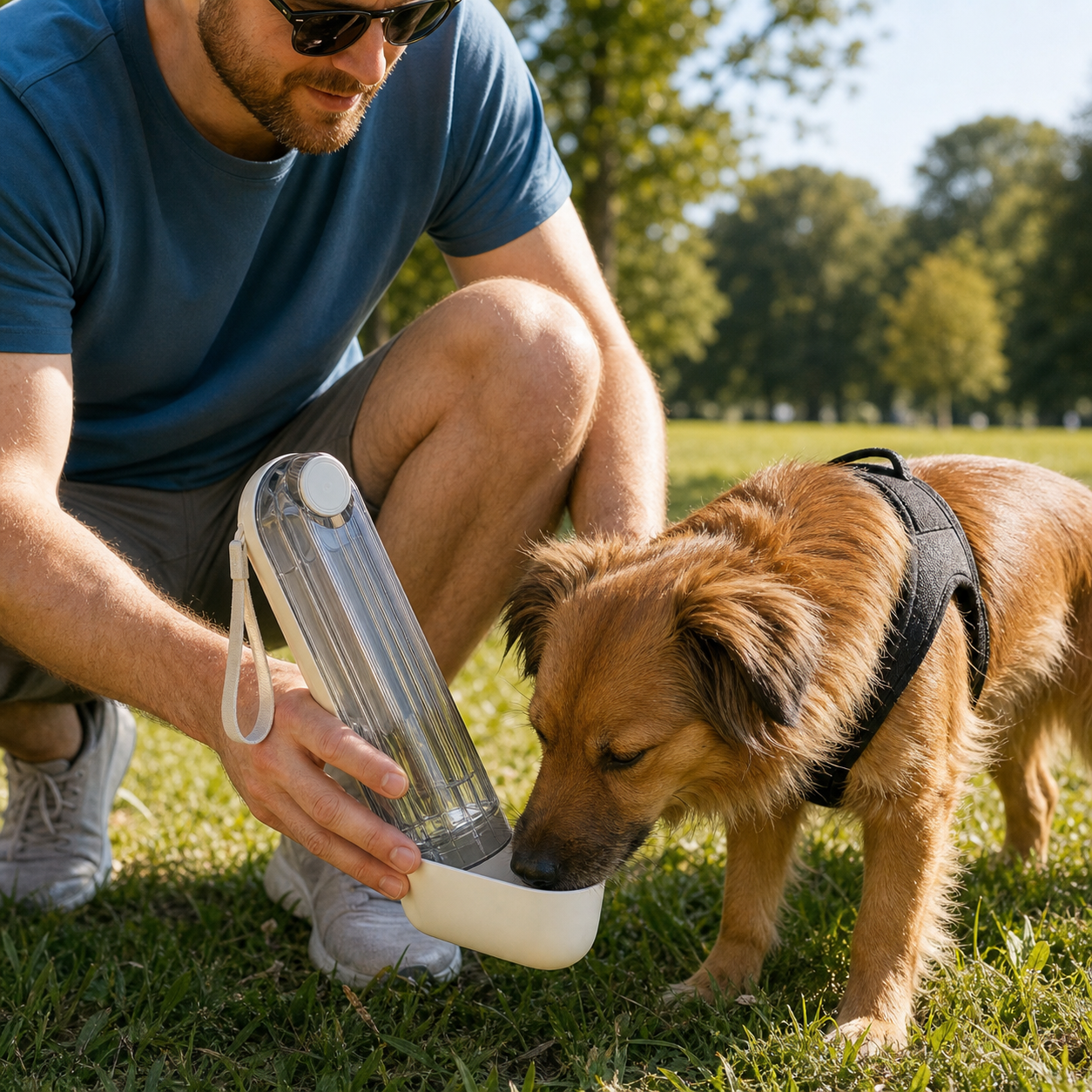 2-in-1 Dog Travel Water Bottle - Image 2