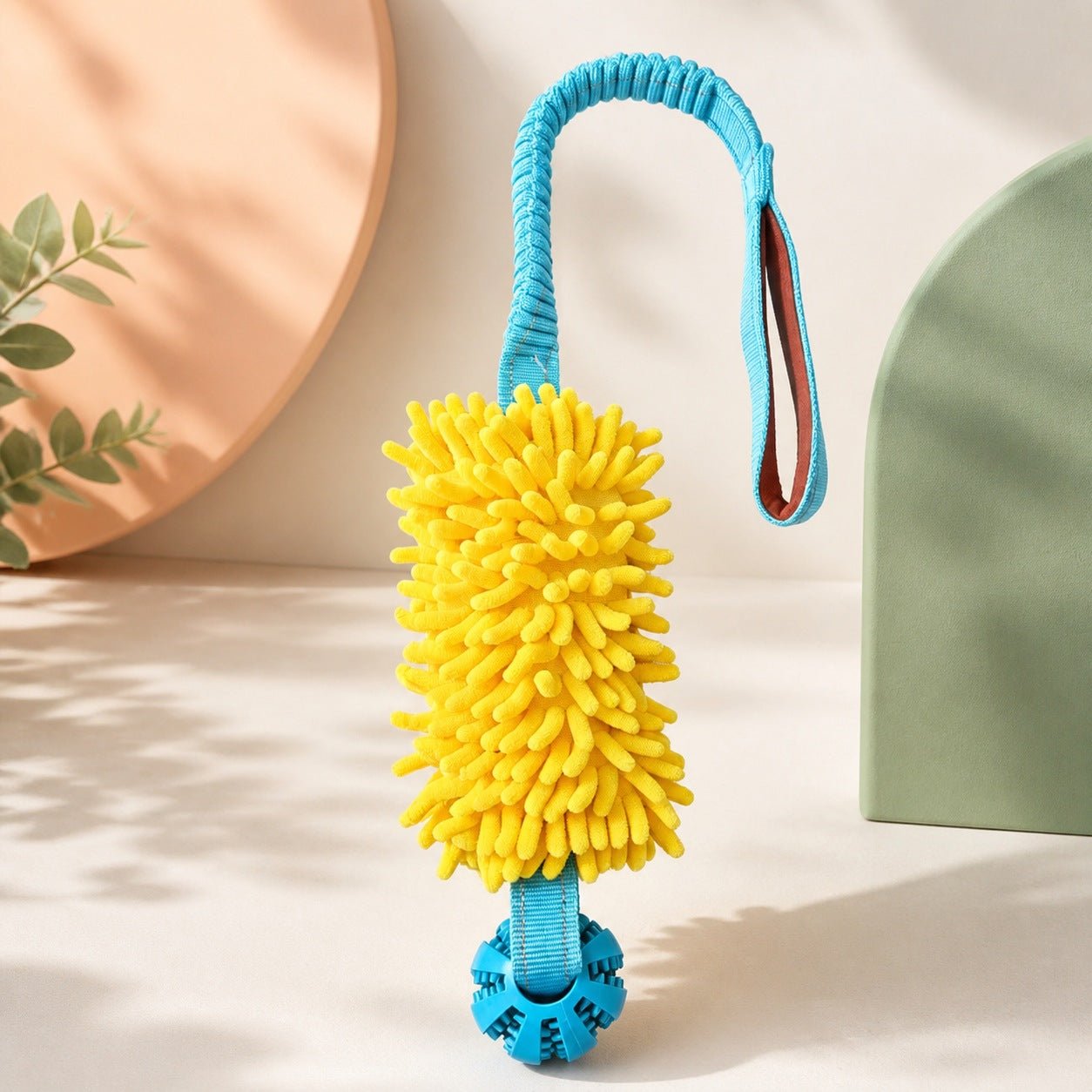 Plush Rope Tug Toy with Ball - Image 3
