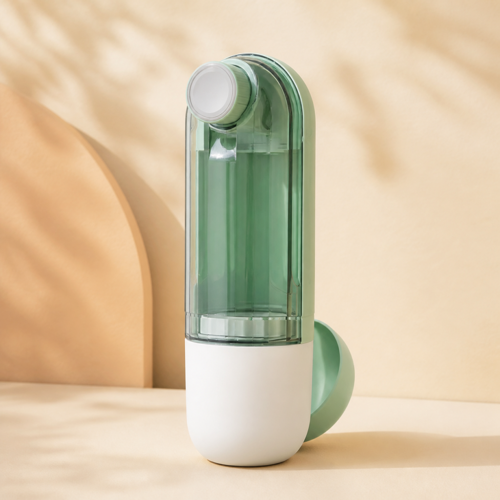 2-in-1 Dog Travel Water Bottle - Green